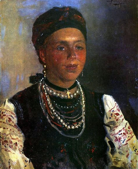 МАКОВСКИЙ ВЛАДИМИР ЕГОРОВИЧ (1846-1920).Украинка. 1883 Ukrainian Art ...