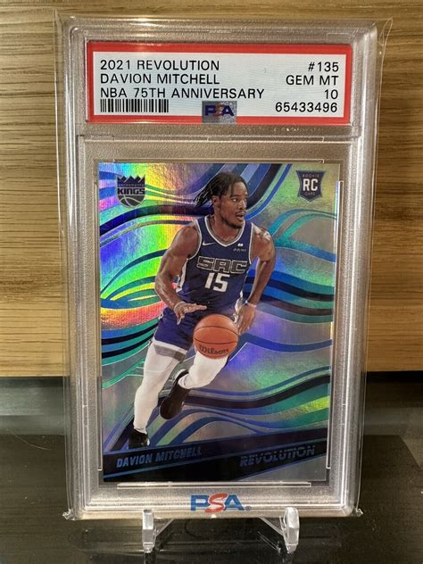 Davion Mitchell 2021 Revolution 135 NBA 75th Anniversary 75 PSA 10