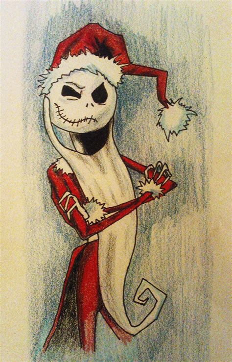 Jack Skellington Drawing Jack Skellington Santa Christmas Paintings