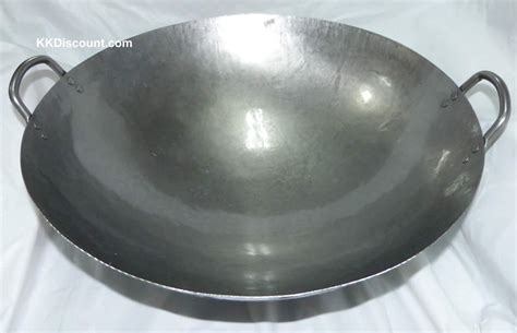 19 Inch Carbon Steel Two Handles Wok K K Discount Store