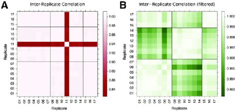 Pairwise Inter Replicate Pearson S Correlation Of Gene Expression The