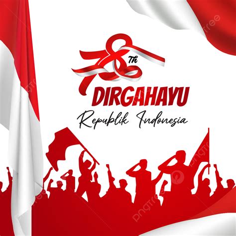 Logo Hut Ri 78 Red And White Flag Ornament Vector Design, Hut Ri 78 ...