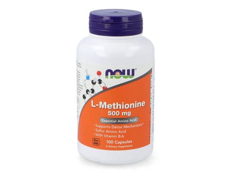 Suplemento Alimentar NOW L Metionina 100Cap 500Mg Now 100 cápsulas