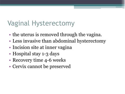 Ppt Hysterectomy Powerpoint Presentation Free Download Id 748885