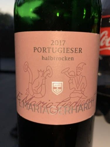 E Maria Gerhardt Portugieser Halbtrocken Vivino US