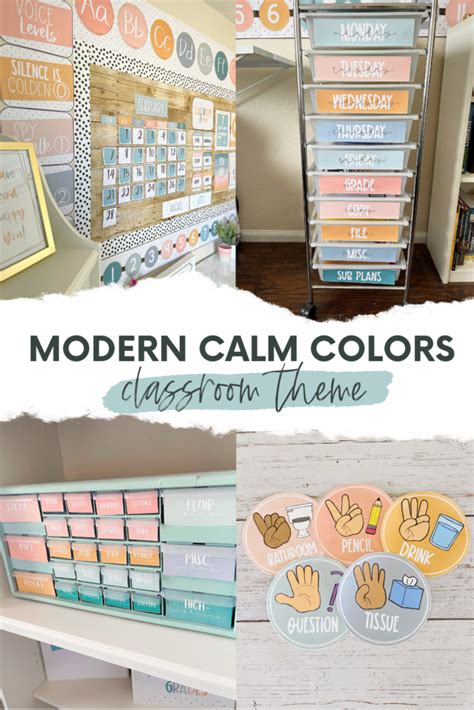 Modern Calm Colors Classroom Decor - Shayna Vohs