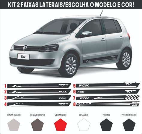 Adesivo Vw Fox Portas Kit Faixa Lateral R Em Mercado Livre