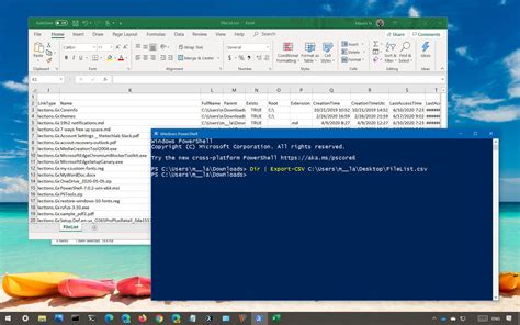 How To Export Folder Content Info To Csv File Using Powershell On