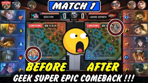 99 Geek Harusnya Kalah Tetapi Tengok Geek Super Epic Comeback