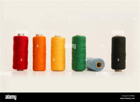 Spool Of Threads Stock Photo Alamy