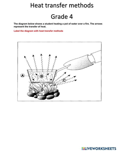 Heat Transfer Methods Worksheet Live Worksheets Worksheets Library