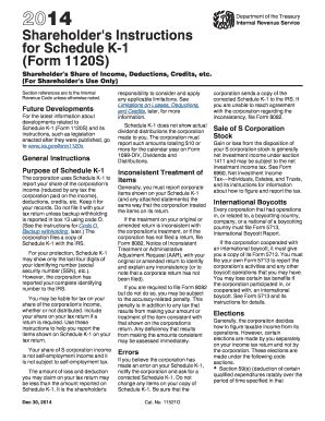 Form Irs Instruction S Schedule K Fill Online Printable