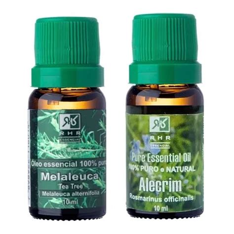 Kit Óleos Essenciais De Melaleuca E Alecrim 10ml Rhr Submarino