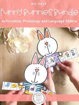 Funny Bunnies Sliders BUNDLE NO PREP Speech Therapy Activity TpT