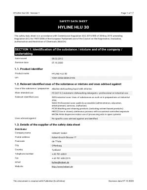 Fillable Online Safety Data Sheet According To Regulation Ec No