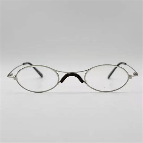 Lesca Lunetier Brille Damen Herren Oval Silber Mod Ov X Neu Eur