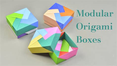 Easy Modular Origami Box Tutorial How To Make Modular Origami Box