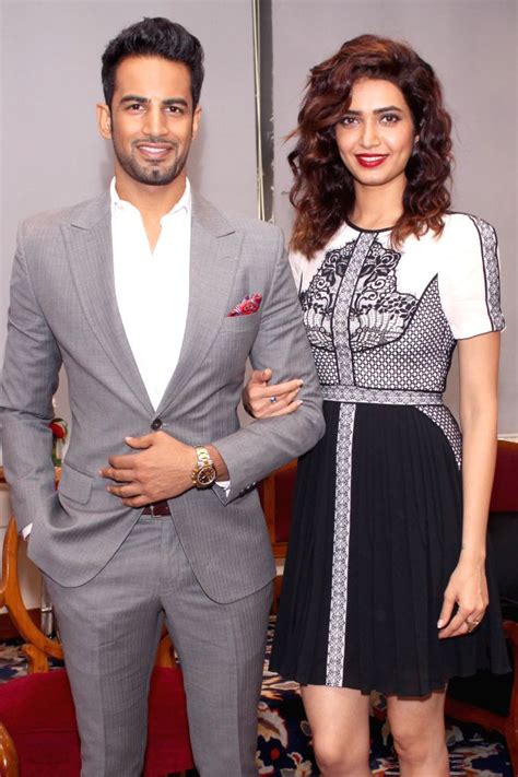 Karishma Tanna Upen Patel During A Programme