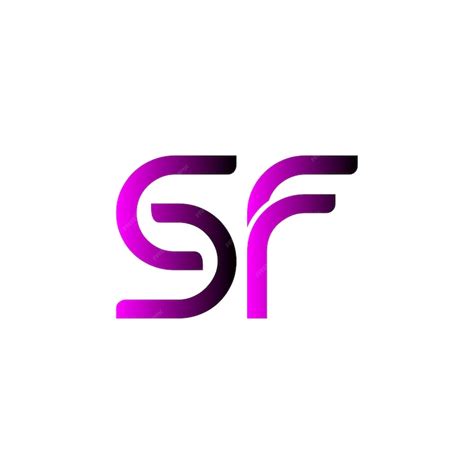 premium vector sf logo design