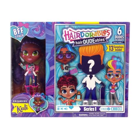 Hairdorables Hairdudeables Collectible Dolls Series 1 Kali With 13