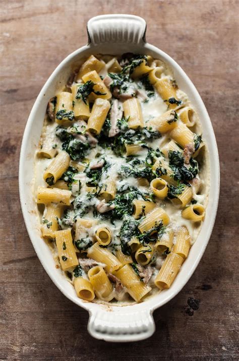 Baked Chicken Pasta with Spinach - Familystyle Food