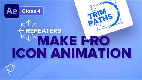 Cool Icon Animation With Trim Paths And Repeater In After Effects