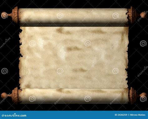 Ancient Scroll Stock Illustration Illustration Of Cover 2436259