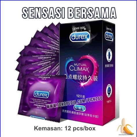 Jual KONDOM DUREX Mutual Climax Condom Dotted Gerigi Tahan Lama 12