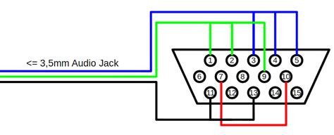 15 Pin Vga Connector Wiring Diagram Gohomemade