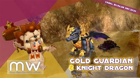 Cabal Online Europe Gold Guardian Force Wing And Knight Dragon Vehicle Costume For Dec 2020