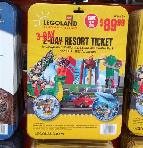 Legoland California Resort 3-day Hopper Ticket | Costco Weekender