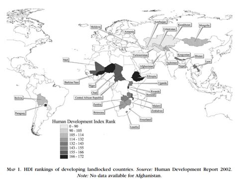 الجغرافيا دراسات و أبحاث جغرافية The Challenges Facing Landlocked