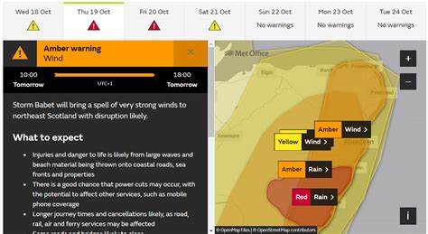 Amber alert 19 October 2023 - Storm Babet | Moray Council News