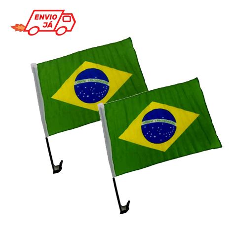 Kit Bandeira Do Brasil Para Carro Unid Shopee Brasil