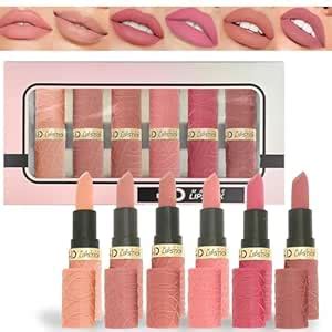Amazon Gireatick Pcs Matte Lipstick Makeup Set Nude Pink Rose