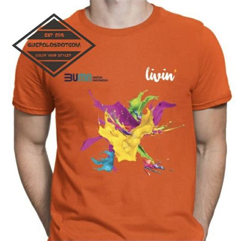 Jual Kaos Livin By Mandiri Bumn Kekinian Costum Bumn Livin By Mandiri