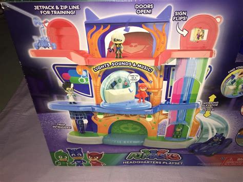 Pj Masks Headquarters Playset Includes Catboy Figure And Cat Car New 1842081674