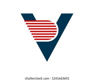 Blue V Logo Design Stock Vector (Royalty Free) 1241663692 | Shutterstock