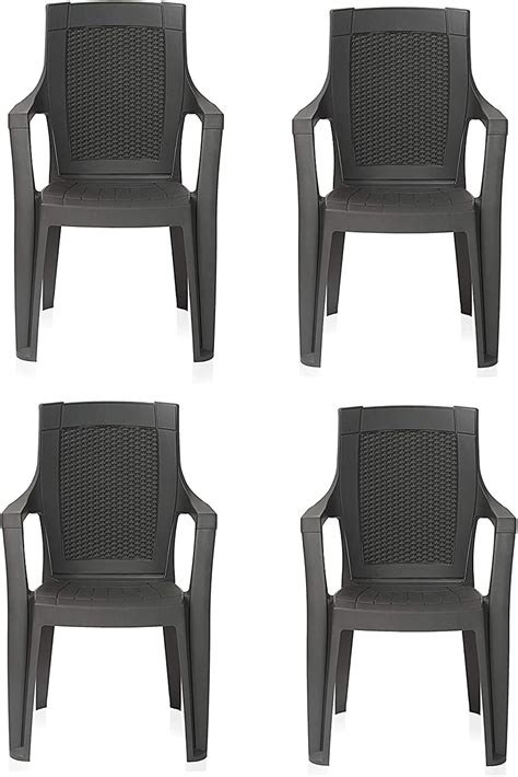 Nemi Agency Nilkamal Plastic Chairs Chr 2060 Mbg Pack Of 4