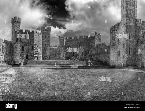 Inside The Castle Walls Stock Photo Alamy