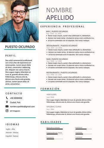 Ejemplo Curriculum Vitae De Bartender Gratis CV Barman