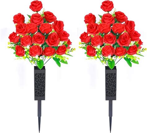 Amazon Lodou Sets Artificial Cemetery Flowers Artificial