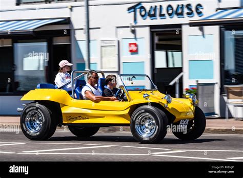 Yellow Dune Buggy Beach Buggy Named Sweet Dream Driving Past Toulouse