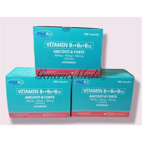 Amcovit B Forte Capsule Vitamin B Complex B B B Shopee Philippines