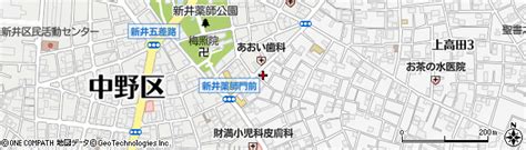 東京都中野区上高田2丁目54 8の地図 住所一覧検索｜地図マピオン