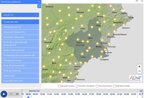 Viernes 23 De Junio Previsión Meteorológica En La Región De Murcia Periódico El Lorquino