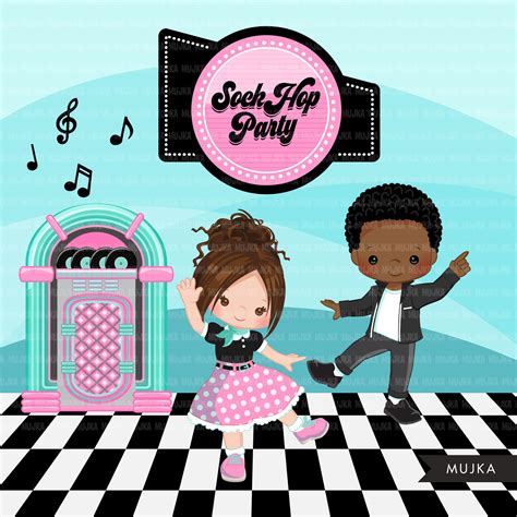 Sock Hop Party Clipart Mujka Cliparts