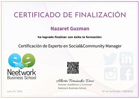 Certificacion Community Neetwork Escuela De Negocios Digitales