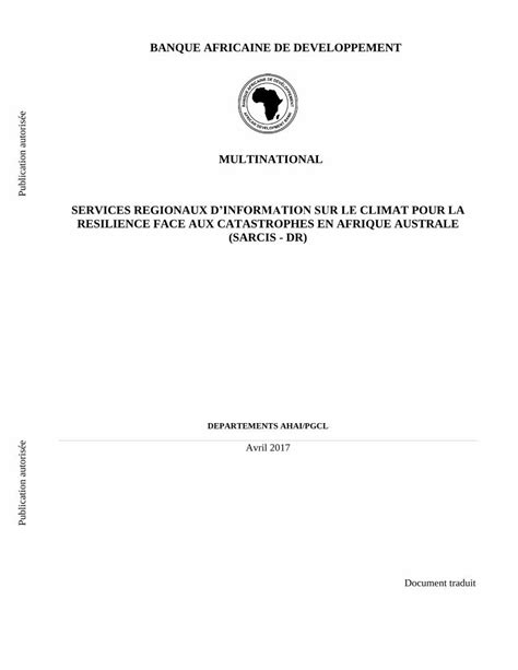 PDF BANQUE AFRICAINE DE DEVELOPPEMENT MULTINATIONAL DOKUMEN TIPS