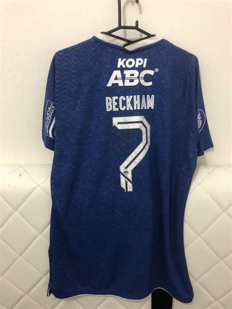 Jersey Persib Player Issue 2021 Beckham Signed Patch Original XXL